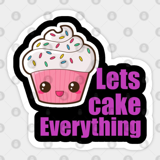 Everything Is Cake Sticker by Theblackberry